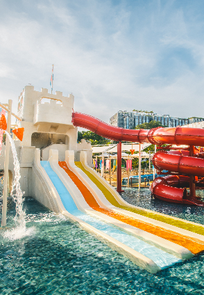 Sandcastle-themed play zone